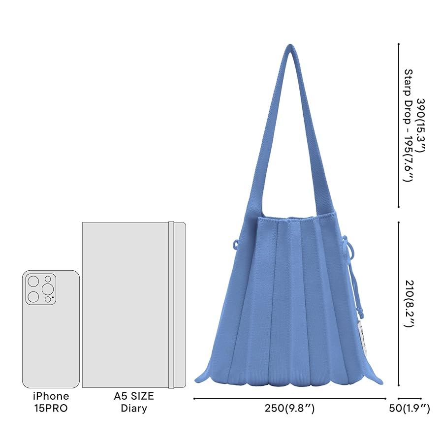 JOSEPH & STACEY Lucky Pleats Knit BagSolid S | Sustainable